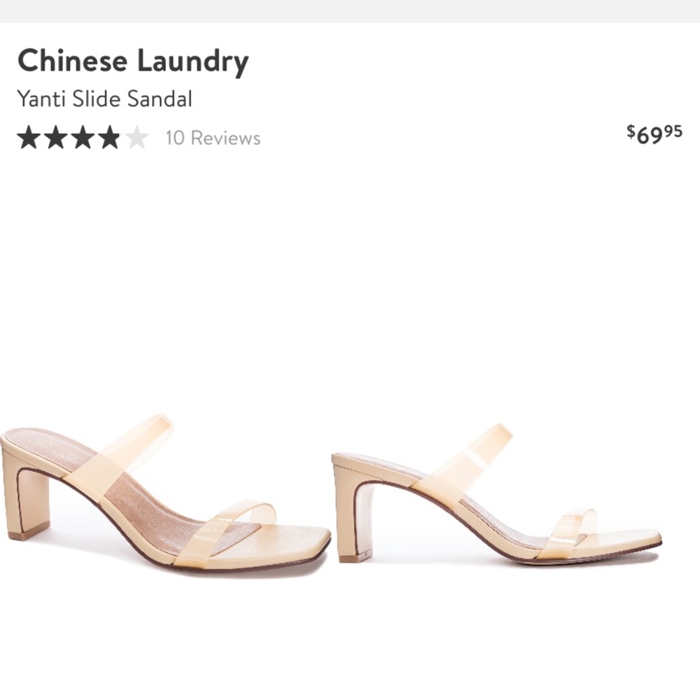 Chinese Laundry Yanti Slide sandal, Yellow Vinyl, size 11, never worn